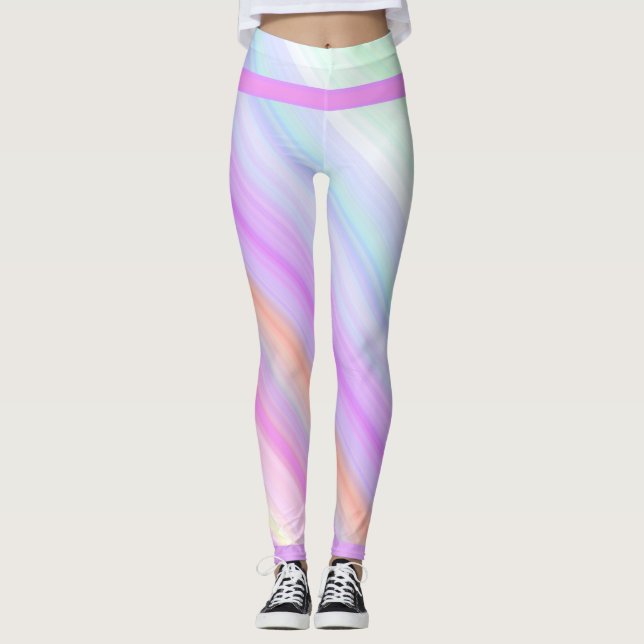 Pastel Yoga Leggings (Vorderseite)