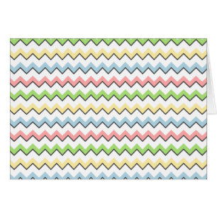 Pastel Zickzack Drop Shadow von Shirley Taylor