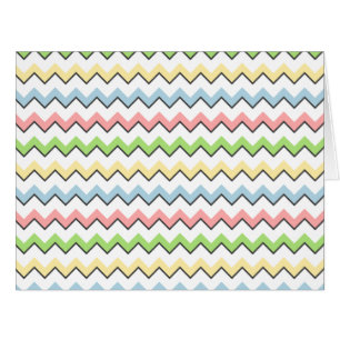 Pastel Zickzack Drop Shadow von Shirley Taylor