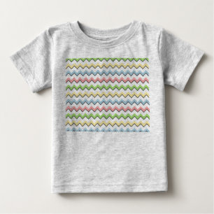 Pastel Zickzack Drop Shadow von Shirley Taylor Baby T-shirt