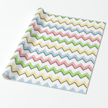 Pastel Zickzack Drop Shadow von Shirley Taylor