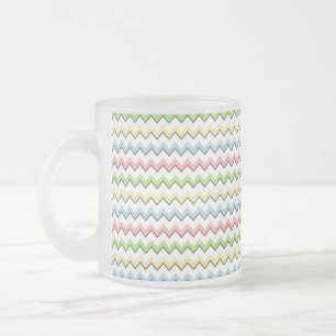 Pastel Zickzack Drop Shadow von Shirley Taylor Mattglastasse