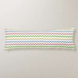 Pastel Zickzack Drop Shadow von Shirley Taylor Seitenschläferkissen