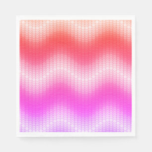 Pastel Zickzack Paper Luncheon Napkins Serviette