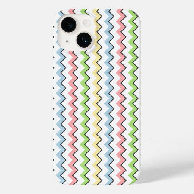 Pastel Zickzack von Shirley Taylor Case-Mate iPhone 14 Hülle (Rückseite)