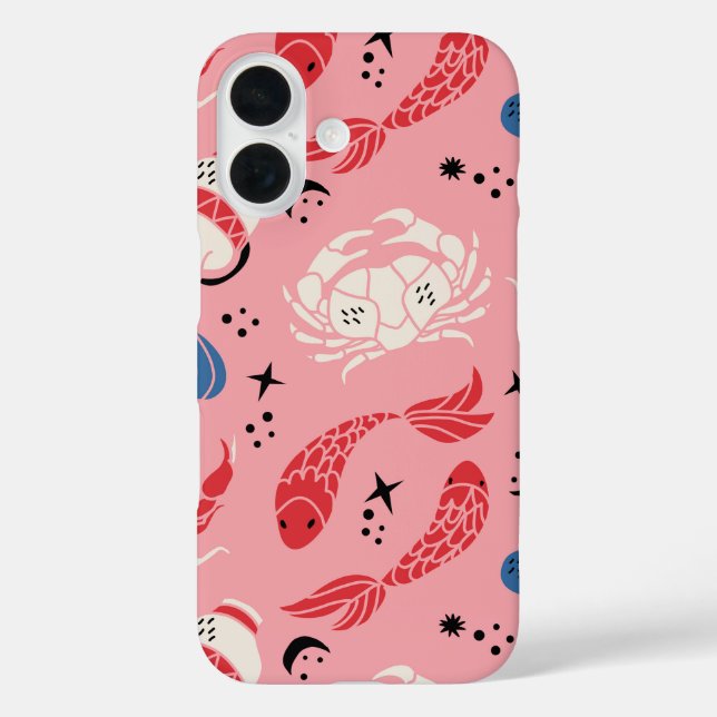 Pastel Zodiac Astrologie iPhone 16 Hülle (Rückseite)