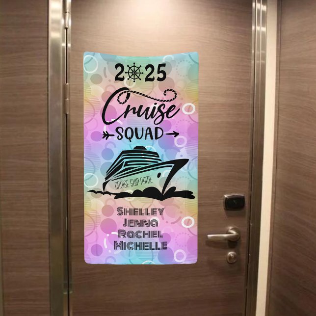 Pastelbläschen Cruise Squad Cruise Door Banner (Von Creator hochgeladen)