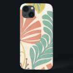 Pastelblumenreben und Blätter auf Cremeuntergrund Case-Mate iPhone Hülle<br><div class="desc">Blumenweine und Blätter in Pastellfarben sind die Themen dieses Stückes von Erica J. Vess. Die Pastellmischung auf dem cremefarbenen Hintergrund sorgt dafür,  dass sich das Gemälde ohne überwältigende Sinneseindrücke auszeichnet. Legen Sie diesen tropischen Druck noch heute auf Ihre Zuhause!</div>
