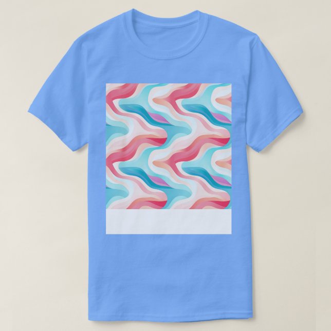 Pastelbrecher Moderne Abstrakte Waves entfesselt 1 T-Shirt (Design vorne)