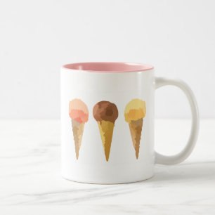 Pasteleis Sommersorbet Zweifarbige Tasse