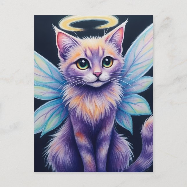 PastelFairyCat Postkarte (Vorderseite)