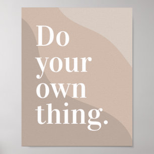 Pastelfarben Minimalistisch Moderne Motivierend Poster