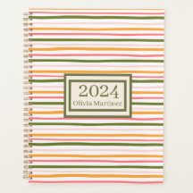 Pastelfeder Personalisiert gestrippter Planer
