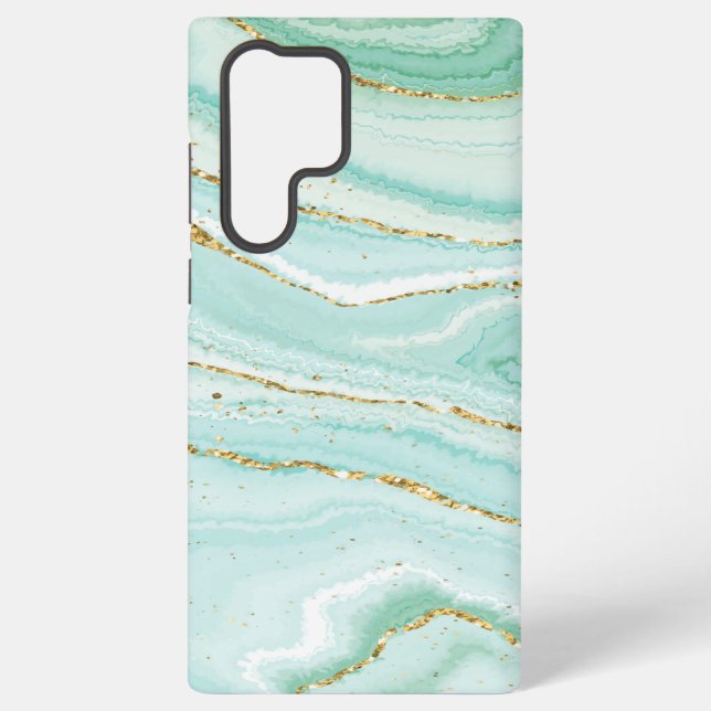 Pastelflüssiges abstraktes Marmor Samsung Galaxy Hülle (Rückseite)