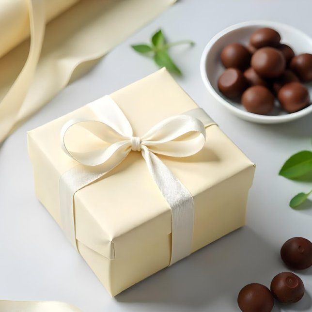 Pastelgelb #FAF4D4 Geschenkpapier (Pastel Yellow #FAF4D4 Wrapping Paper. ai gen
)