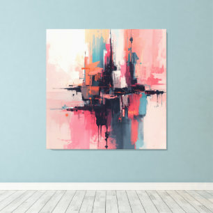 Pastell Abstrakt 1 Leinwanddruck