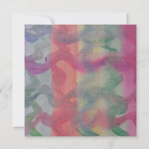 Pastell Abstrakt Art Flat Card