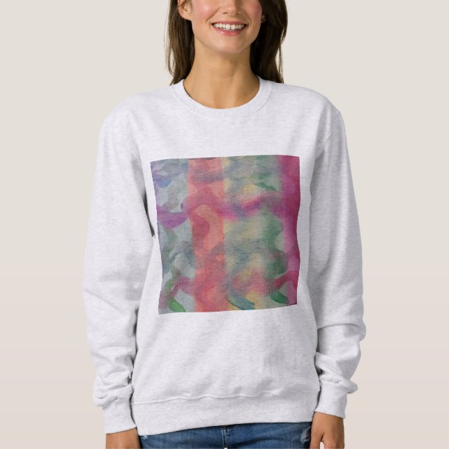 Pastell Abstrakt Art Sweatshirt (Vorderseite)