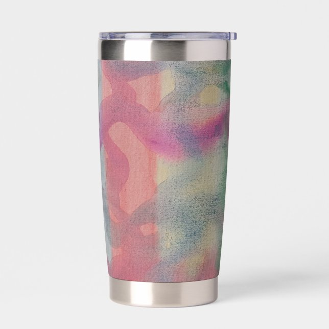 Pastell Abstrakt Art Thermobecher (Links)