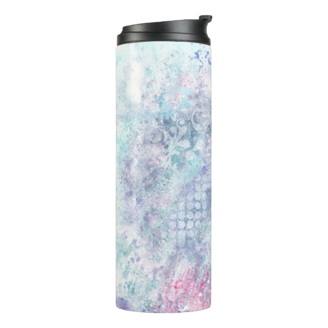 Pastell Abstrakt Art Thermosbecher (Nach links gedreht)