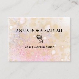 *~* Pastell Abstrakt Pink Peach Blume Lotus Visitenkarte