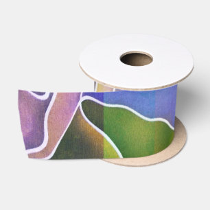 Pastell Abstrakt Stripes Ribbon Satinband