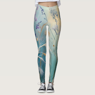Pastell, Abstrakte Flüstern der Natur, Gras II Leggings