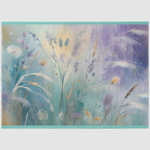 Pastell, Abstrakte Flüstern der Natur, Gras II Seidenpapier