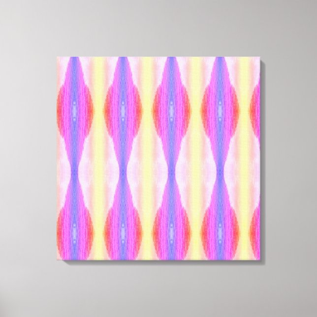 Pastell abstrakte Kunst Stretched Canvas Print Leinwanddruck (Vorderseite)