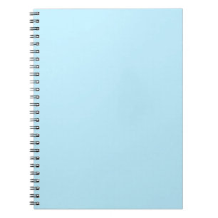 Pastell-Aqua-Einfarbton Minimalistisch Notizblock