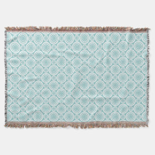 Pastell Aquamarin geometrische Muster Coole Kreise Decke