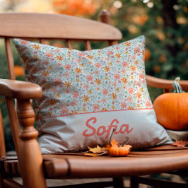 Pastell Aquarell Blume rustikal boho Throw Kissen