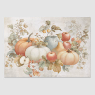 Pastell-Aquarell-Herbsternte Seidenpapier