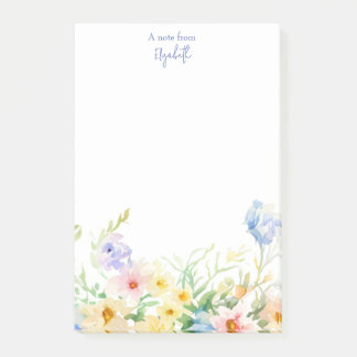 Pastell Aquarell personalisiert Post-it Klebezettel