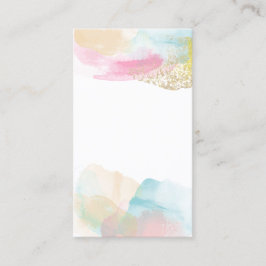 Pastell-Aquarell-Schmuck Produkt-Rückseitenkarten Visitenkarte