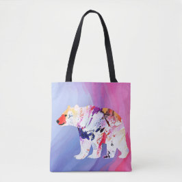 Pastell-arktischer Explorer in Wasserfarbe Tasche