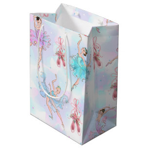 Pastell-Balletttänzer Mittlere Geschenktüte