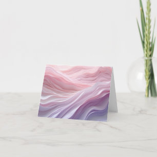 Pastell beruhigendes Wellenmuster Karte