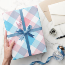 Pastell Blau Rosa Süß Gingham Weiß Karomuster