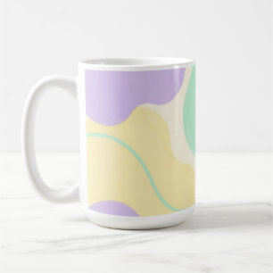 Pastell-Blob-Abstrakte Organische Formen Kaffeetasse