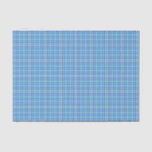 Pastell Blue Kariert Seidenpapier