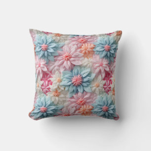 Pastell-Blume Kissen