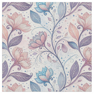 Pastell-Blumen-Aquarell-Abstraktmalerei-Muster Stoff