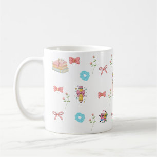 Pastell-Blumen-Buch-Ästhetik-Tasse Kaffeetasse