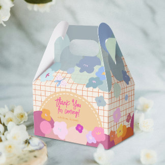 Pastell-Blumen-Dankeschön-Party-Geschenkbox Geschenkschachtel