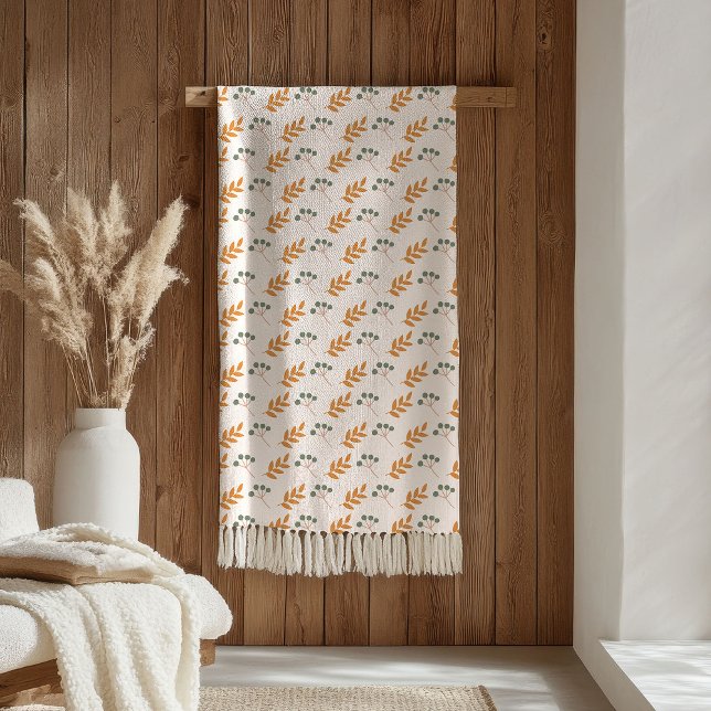 Pastell-Blumen-Decke 70er Braun Boho-Accessoire Fleecedecke (Pastel Flower Blanket 70s Brown Boho Accent)