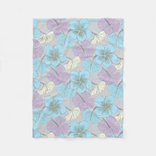 „Pastell-Blumen-Fliesendecke" Fleecedecke