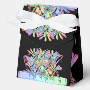 Pastell-Blumen-Geschenkboxen Schwarz Geschenkschachtel