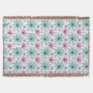 Pastell-Blumen-Nahtloses Muster Decke