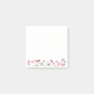 Pastell-Blumen Post-it Klebezettel
